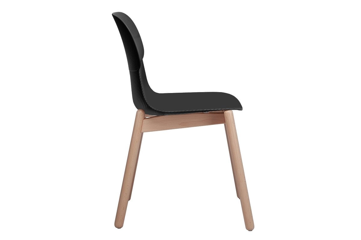 Durable Sammy Plastic Chair with Sturdy Wooden Legs - Perfect for Indoor, Outdoor, Patio, Garden, and Poolside Use