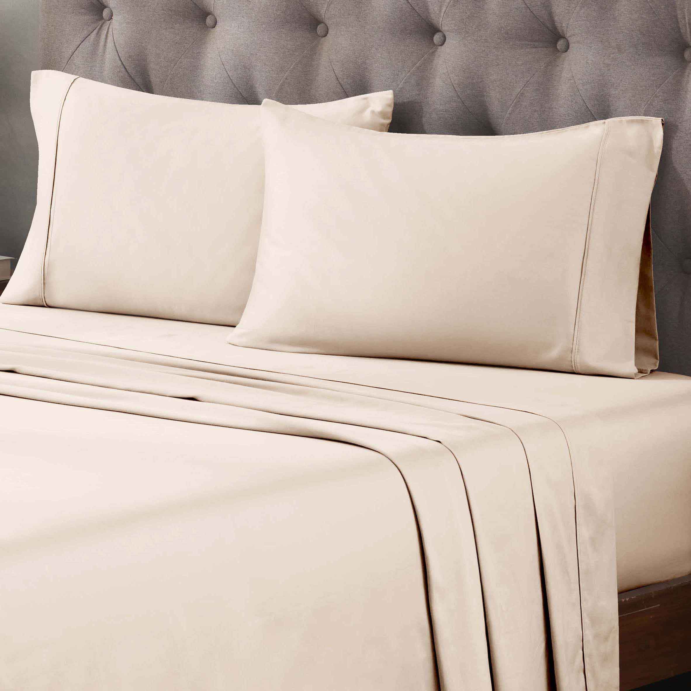 Premium 400 Thread Count Egyptian Cotton Bed Sheet Set - Soft, Breathable & Durable for Luxury Bedroom Comfort