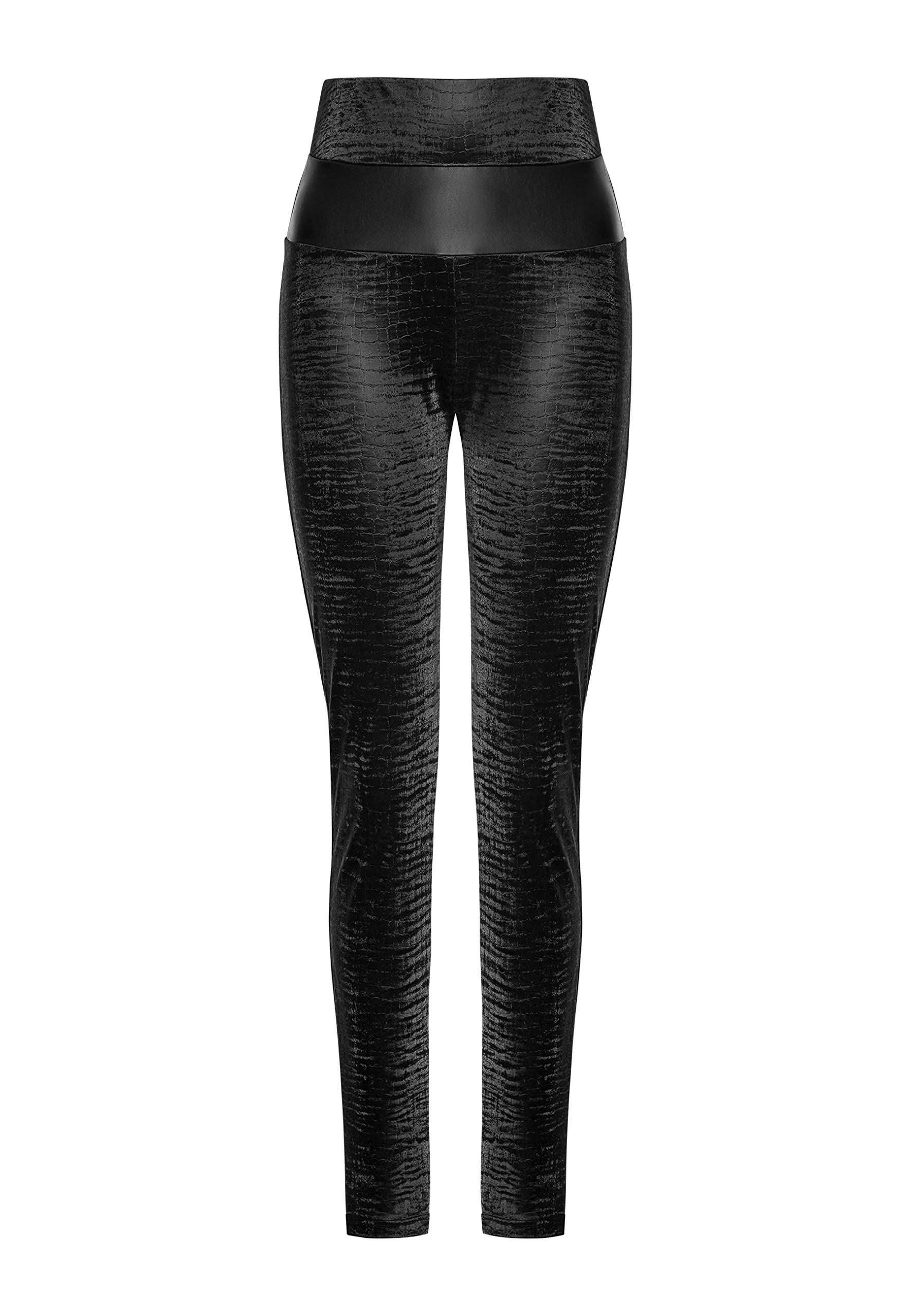 Wolford Croco Leggings for Women - Faux Leather High Waist Leggings with Crocodile Print | Perfect for Yoga, Workout, and Casual Wear