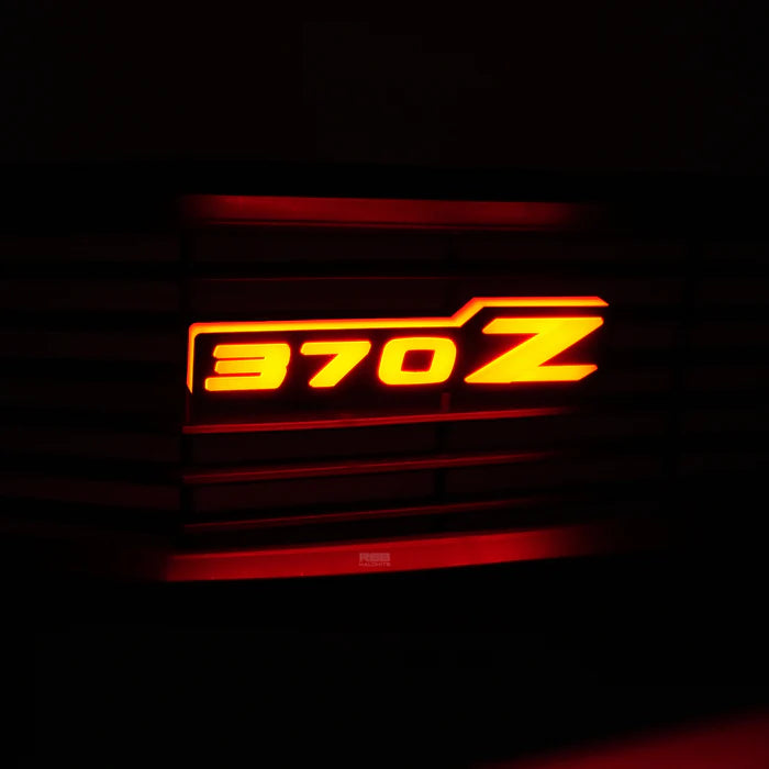 Nissan 370Z LED Emblem Badge - Multicolor RGB Flow Lighting for Custom Car Styling - Perfect for Night Driving & Car Shows