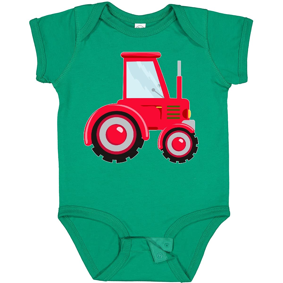 Inktastic Farming Red Tractor Baby Bodysuit - Cute Farm-Themed Outfit for Infants & Toddlers - Perfect for Playdates, Family Photos & Farm Visits