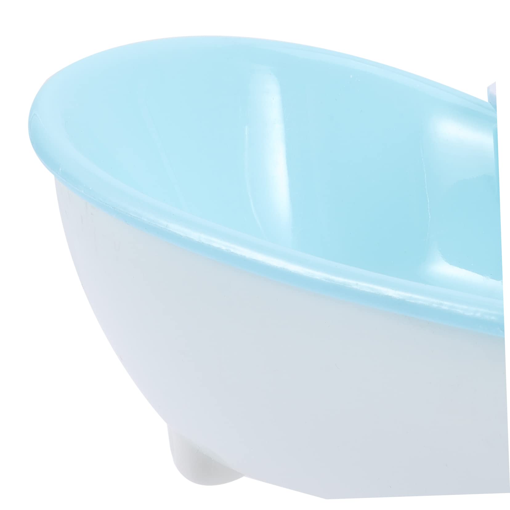 HEMOTON 4pcs Mini Bathtub Toy Set - Sky Blue Plastic Bathroom Figurines, Cute Bathtub Baby Dolls for Kids Bath Time Fun | Perfect for Toddler Bath Play, Sensory Toys & Nursery Decor