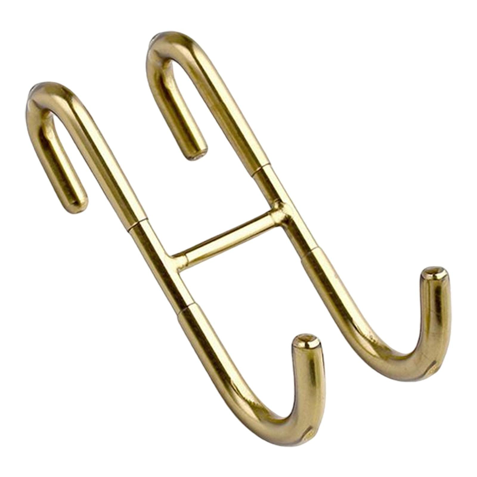Colcolo S-Shaped Gold Shower Door Hooks - Rustproof Bathroom Towel Rack for Frameless Glass Shower Doors - Holds Towels, Robes & Hats - Perfect for Spa-Like Bathroom Organization & Luxury Shower Experience