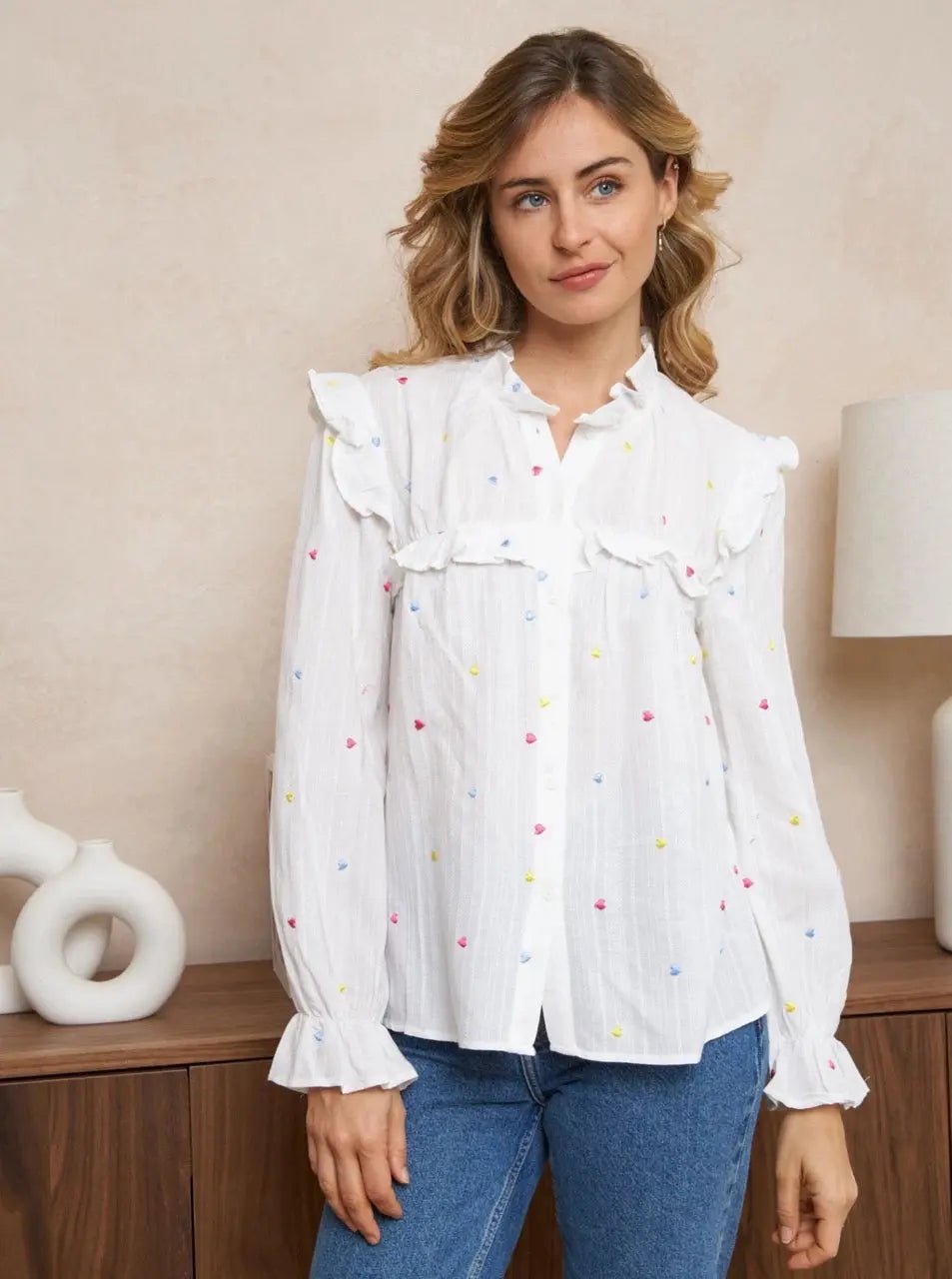 Multicolor Cotton Heart Print Mario T-Shirt - Casual Wear for Men & Women - Perfect for Cosplay, Gaming Events, and Everyday Fashion