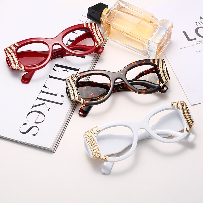 Stylish Cat Eye Glasses for Women - Anti Blue Light Computer Eyewear, Myopia & Prescription Frames - Perfect for Office Work & Screen Time