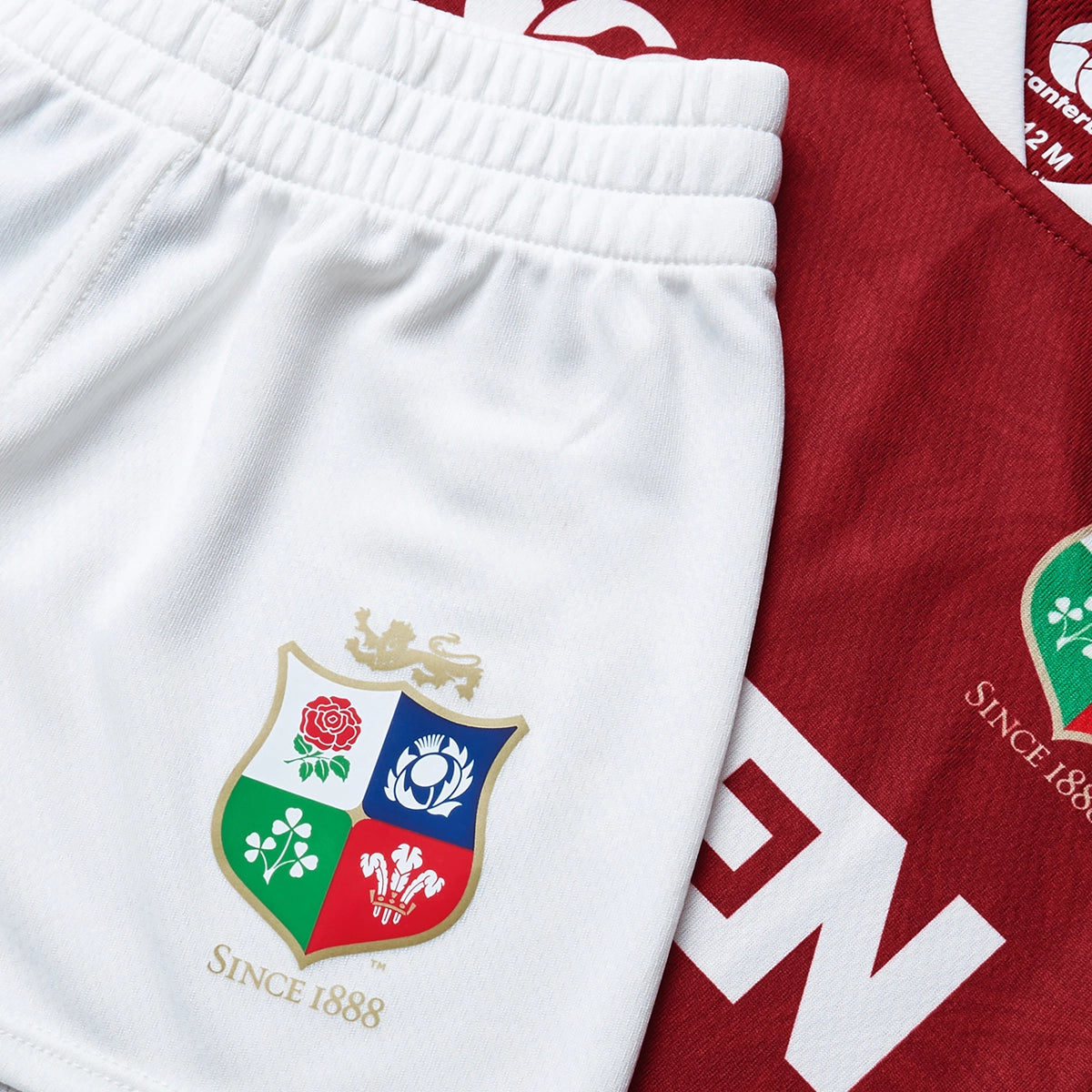 Canterbury British & Irish Lions AU 2025 Infant Rugby Jersey & Shorts Set - Official Kids Rugby Uniform for Training & Match Play