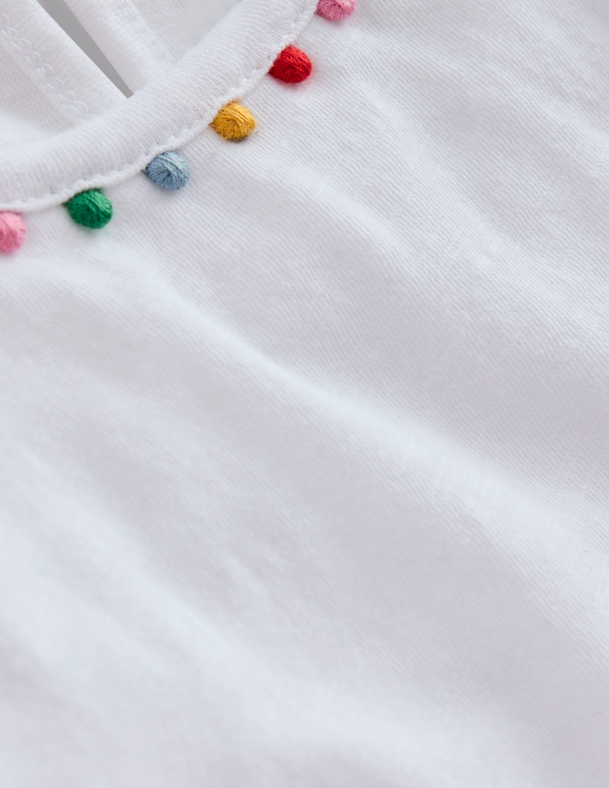 Trendy Ali Puff Sleeve Pom T-Shirt in White - Perfect for Casual Outfits & Summer Fashion