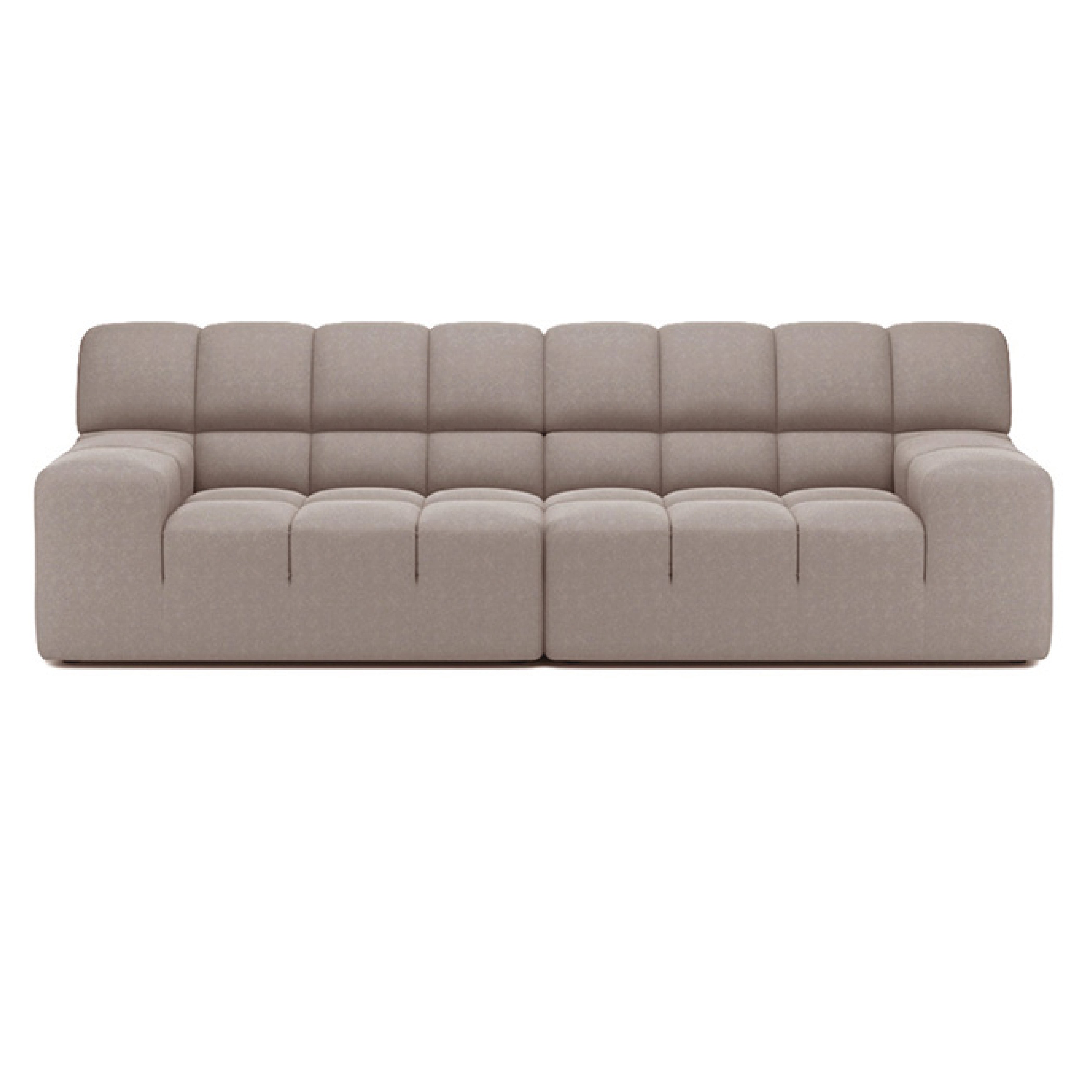 Roger 3-Seater Modular Sofa - Modern Sectional Couch for Living Room, Lounge & Office - Soft Fabric Upholstery, Easy Assembly, Space-Saving Design