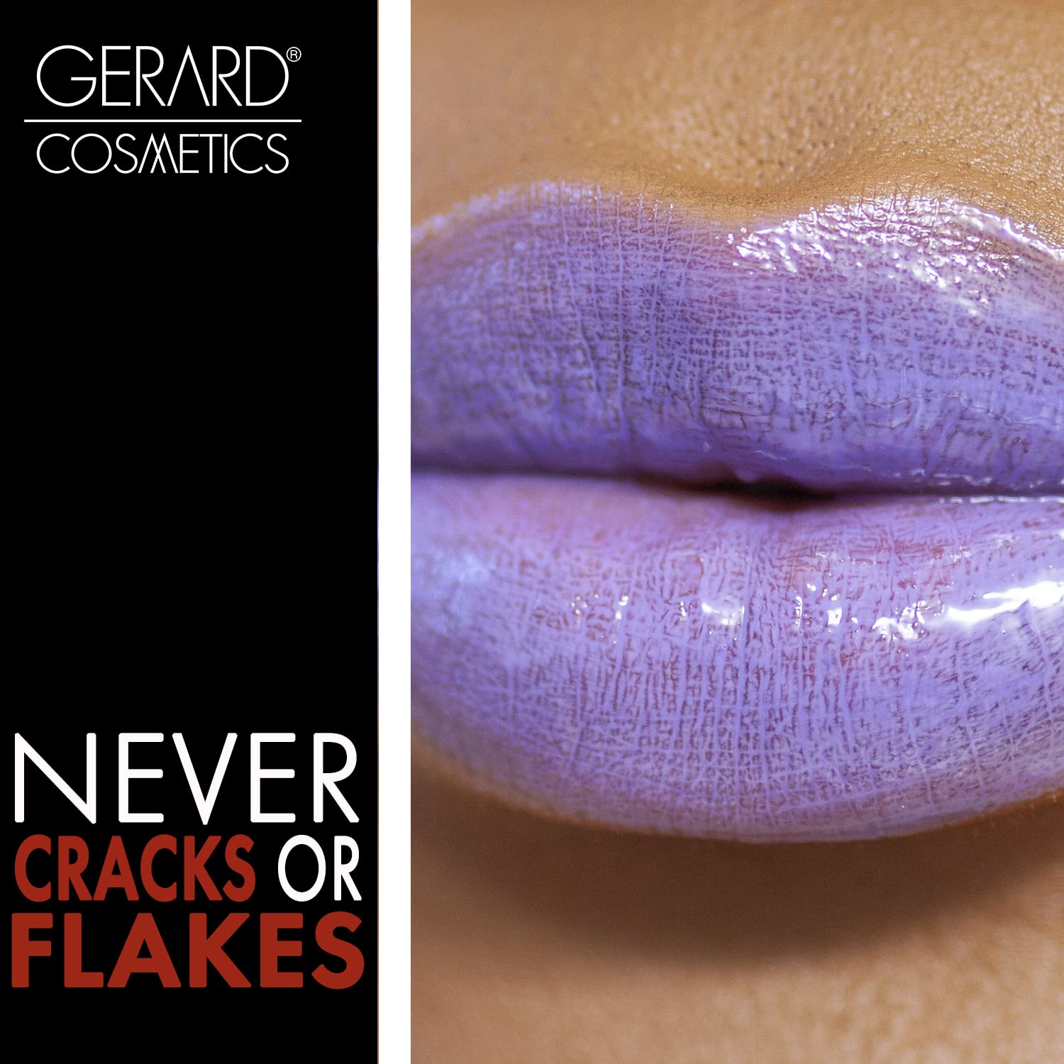 Gerard Cosmetics Super Pigmented Purple Lip Gloss with LED Light & Mirror - Hydrating Shiny Liquid Lipstick, Cruelty Free, Made in USA | Perfect for Night Out, Party Makeup & Gift Giving