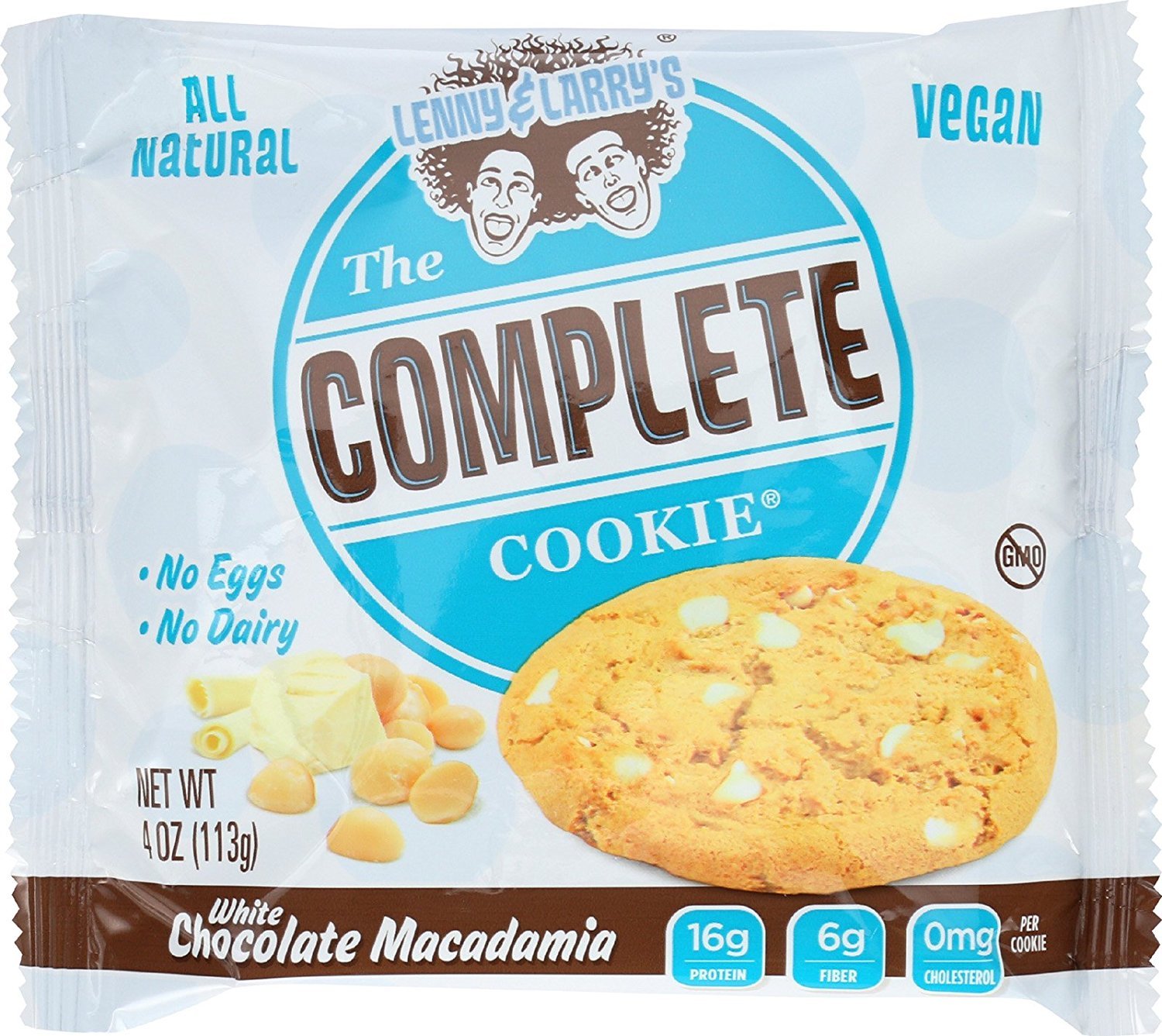Lenny & Larry's Complete Cookie with White Maca - Protein Packed Vegan Snack for Energy & Recovery - Perfect for Gym, Hiking & On-the-Go Nutrition