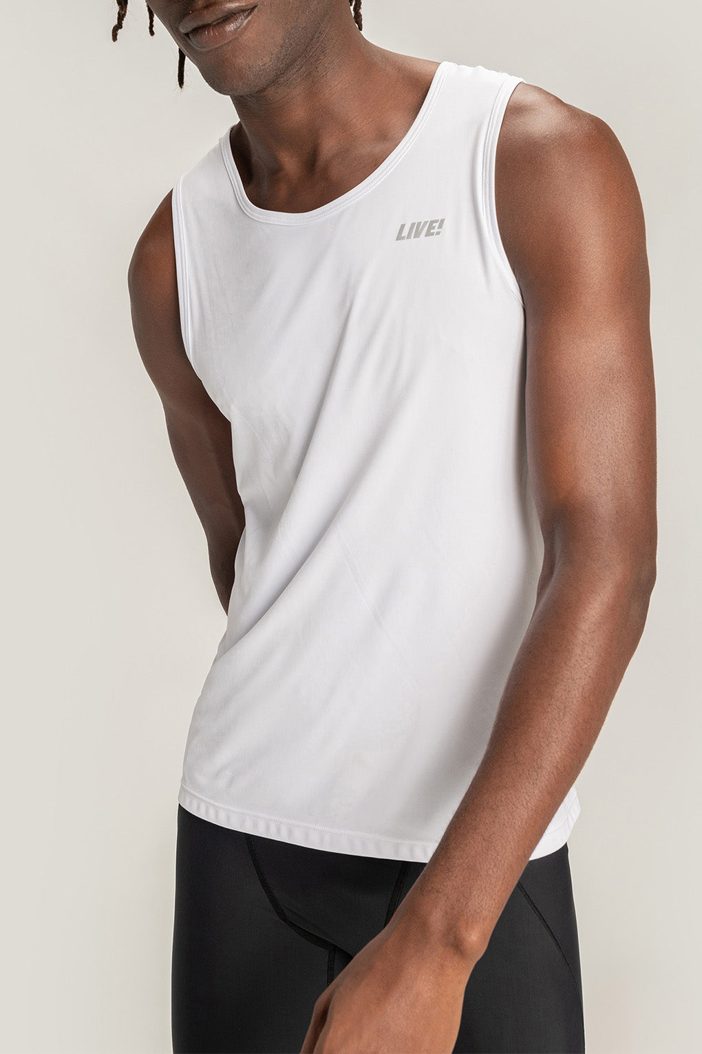 High-Performance Essential Hard Training Racer T-Shirt for Men - Moisture-Wicking Workout & Gym Shirt for Running, Cycling & Fitness Training