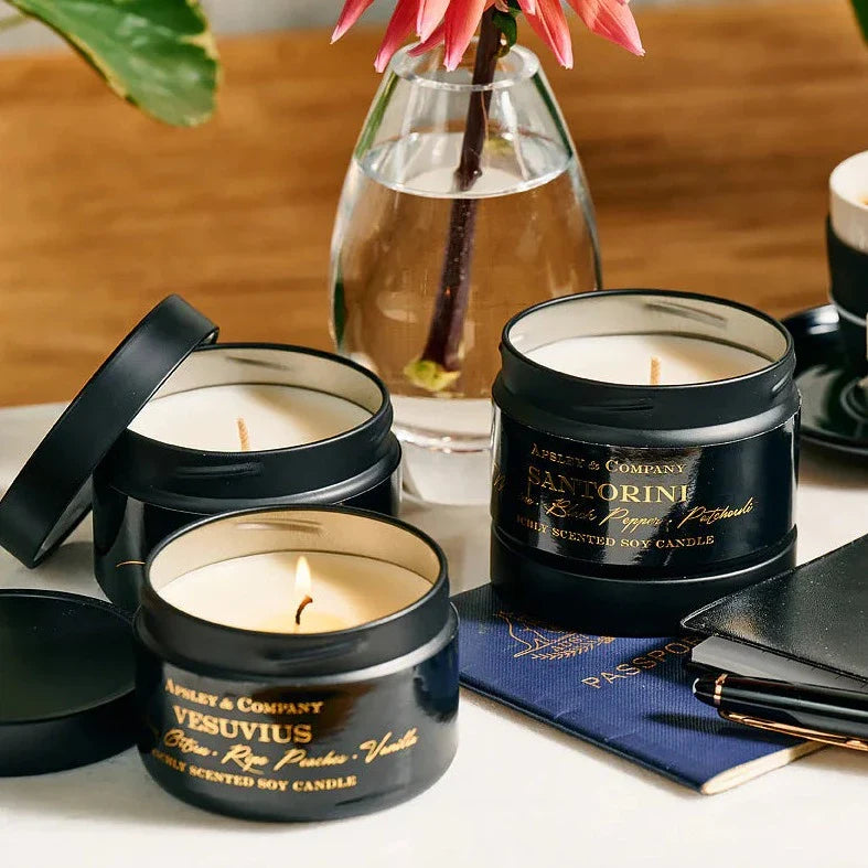 Premium Kaliningrad Scented Travel Candle 150g - Handmade Soy Wax Aromatherapy Candle by Apsley & Co | Perfect for Relaxation, Gifts & Home Decor