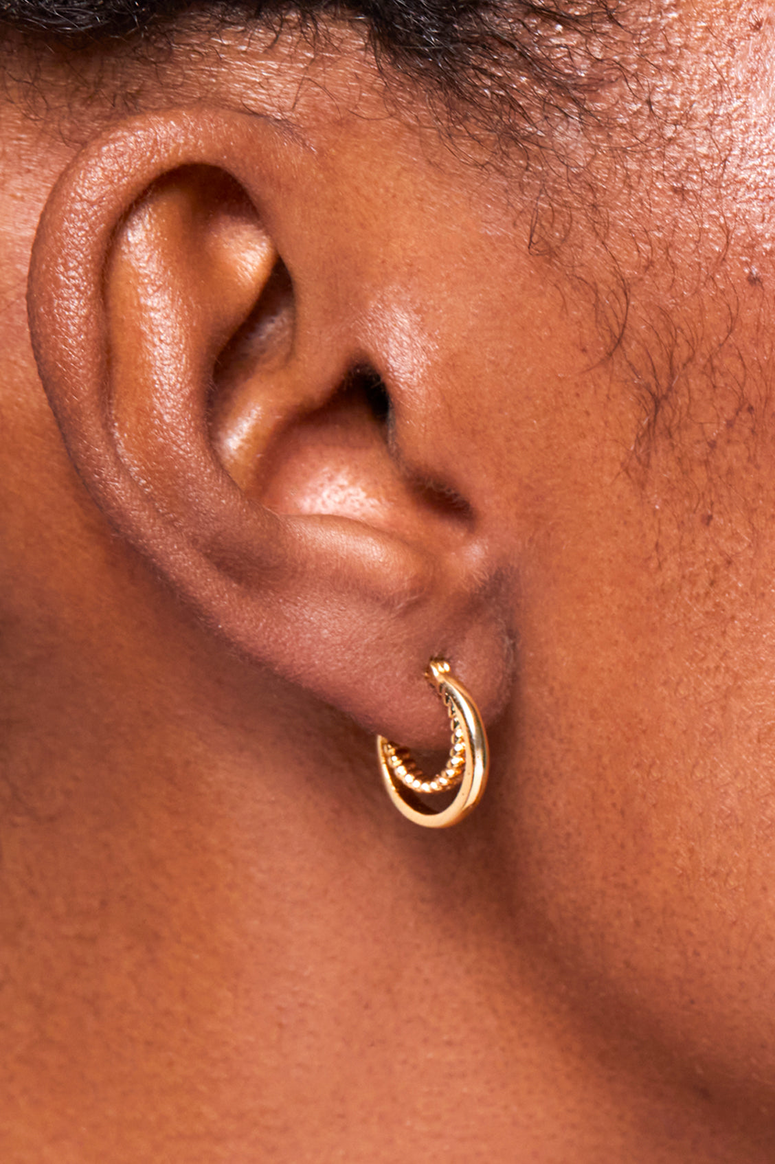 Trendy Twisted Double Hoop Earrings for Women - Gold & Silver Dangle Hoops - Perfect for Parties, Weddings & Everyday Wear