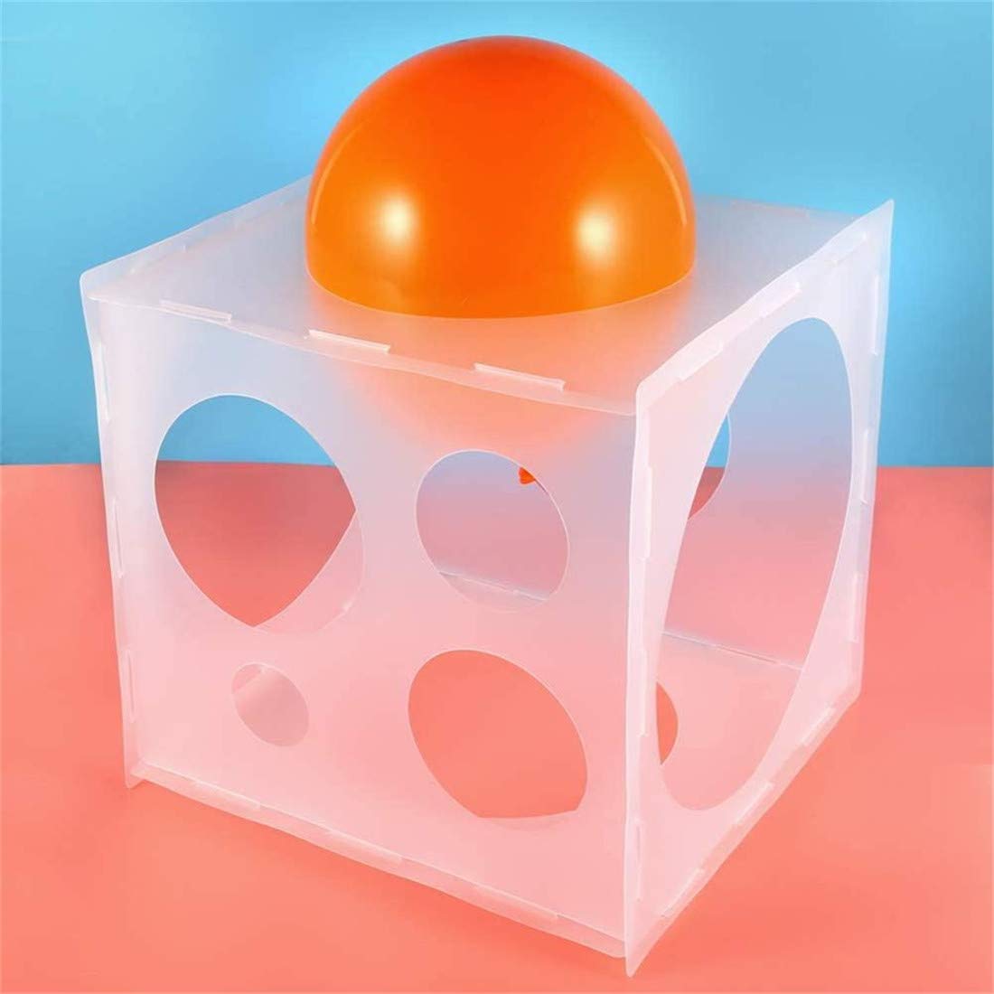 11-Hole Collapsible Plastic Balloon Sizer Box - Balloon Measurement Tool for Balloon Decorations, Arches & Columns | Perfect for Party Decor, Wedding Balloons & Event Styling
