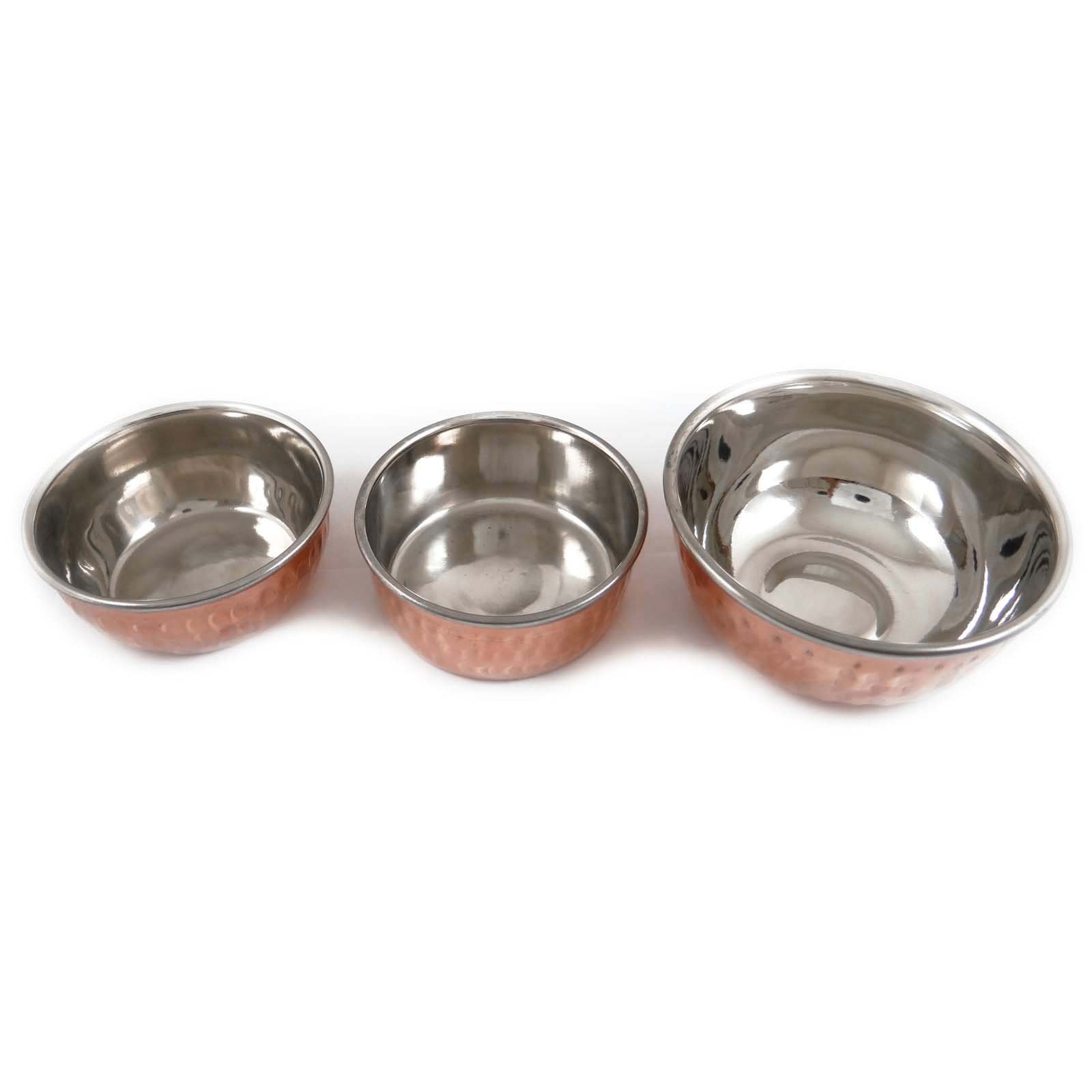 Premium 8-Piece Indian Copper Thali Dinner Set - Traditional Handcrafted Copper Tableware for Healthy Meals | Ideal for Indian Cuisine, Festive Dining & Ayurvedic Wellness