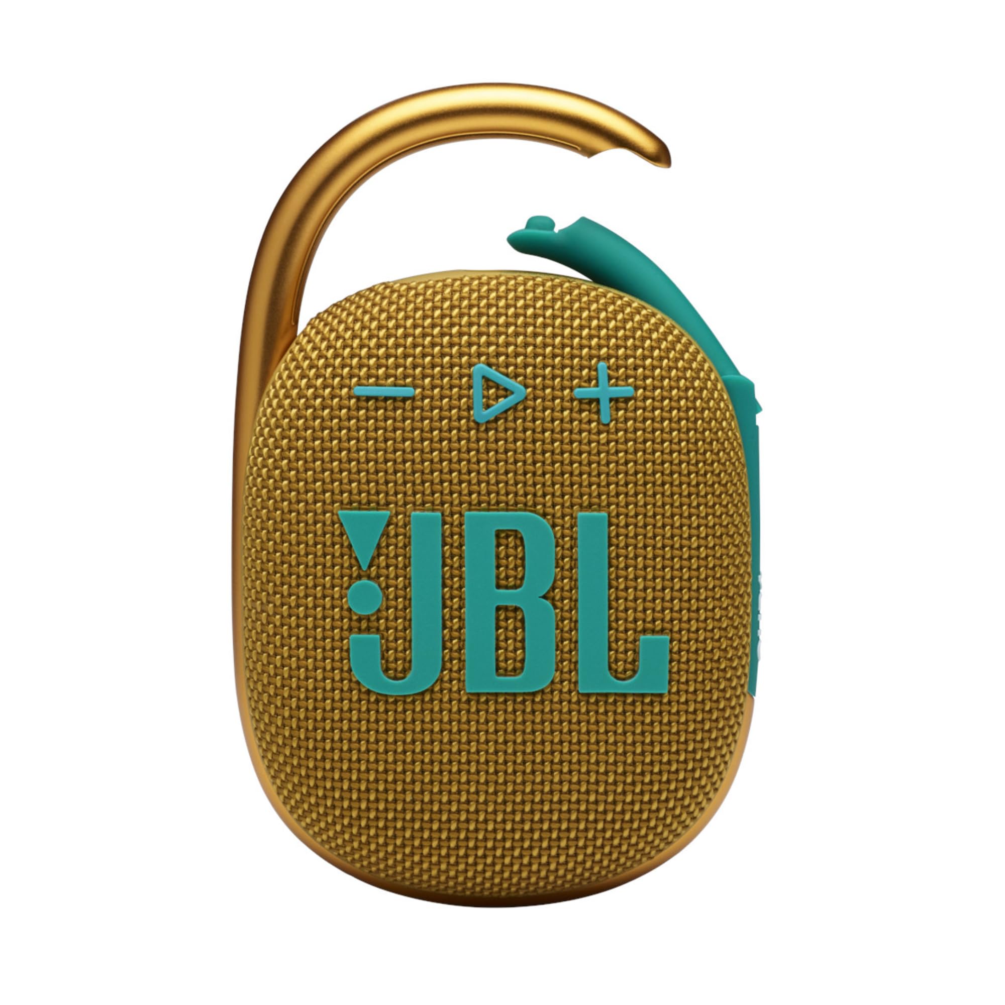 JBL Clip 4 Portable Bluetooth Speaker - IP67 Waterproof & Dustproof - 10 Hours Playtime - Wireless Speaker for Outdoor, Travel, Hiking, Beach & Pool - Yellow