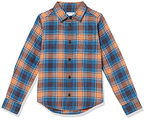 Blue Orange Plaid