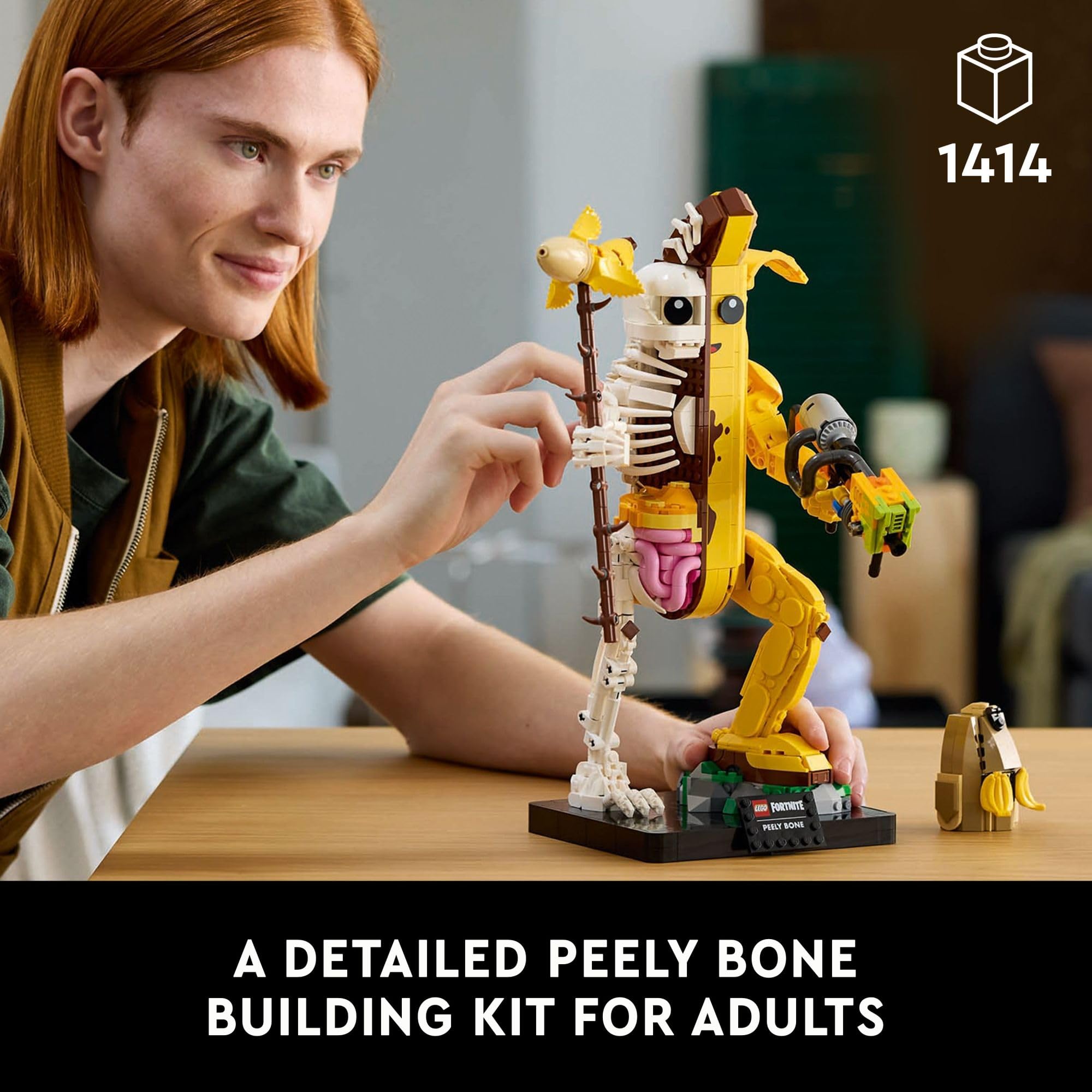 LEGO Fortnite Peely Bone Building Kit - DIY Collectible Set for Adults 18+ | Creative Home & Office Decor | Perfect Gift for Gamers & Fortnite Fans (Model 77072) | Great for Display, Gaming Rooms & Themed Parties