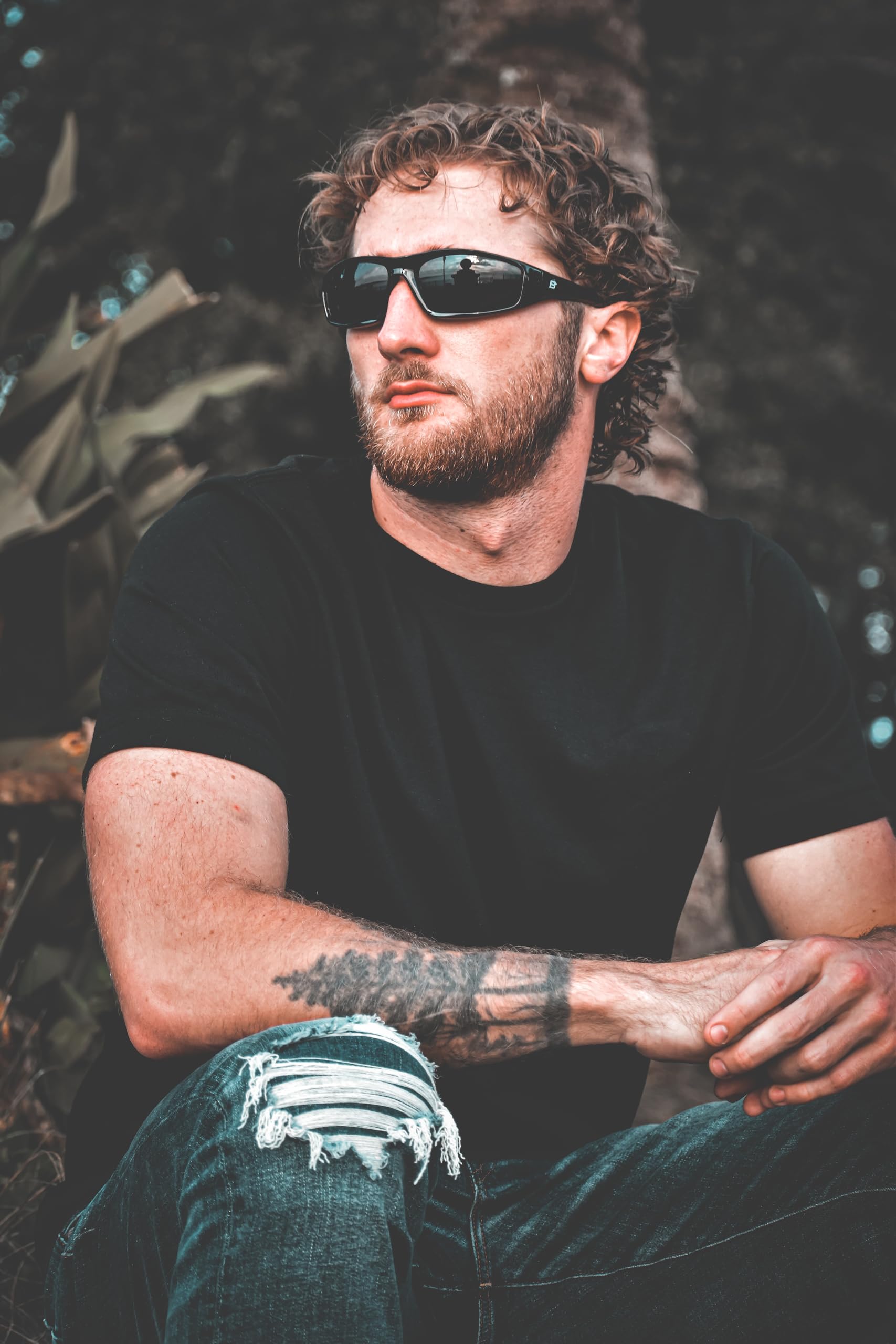 Birdz Eyewear Oriole Padded Safety Bifocal Motorcycle Glasses - Black Frame with Clear 1.5 Magnification Lenses & Carry Bag - Perfect for Riding, Cycling, and Outdoor Activities