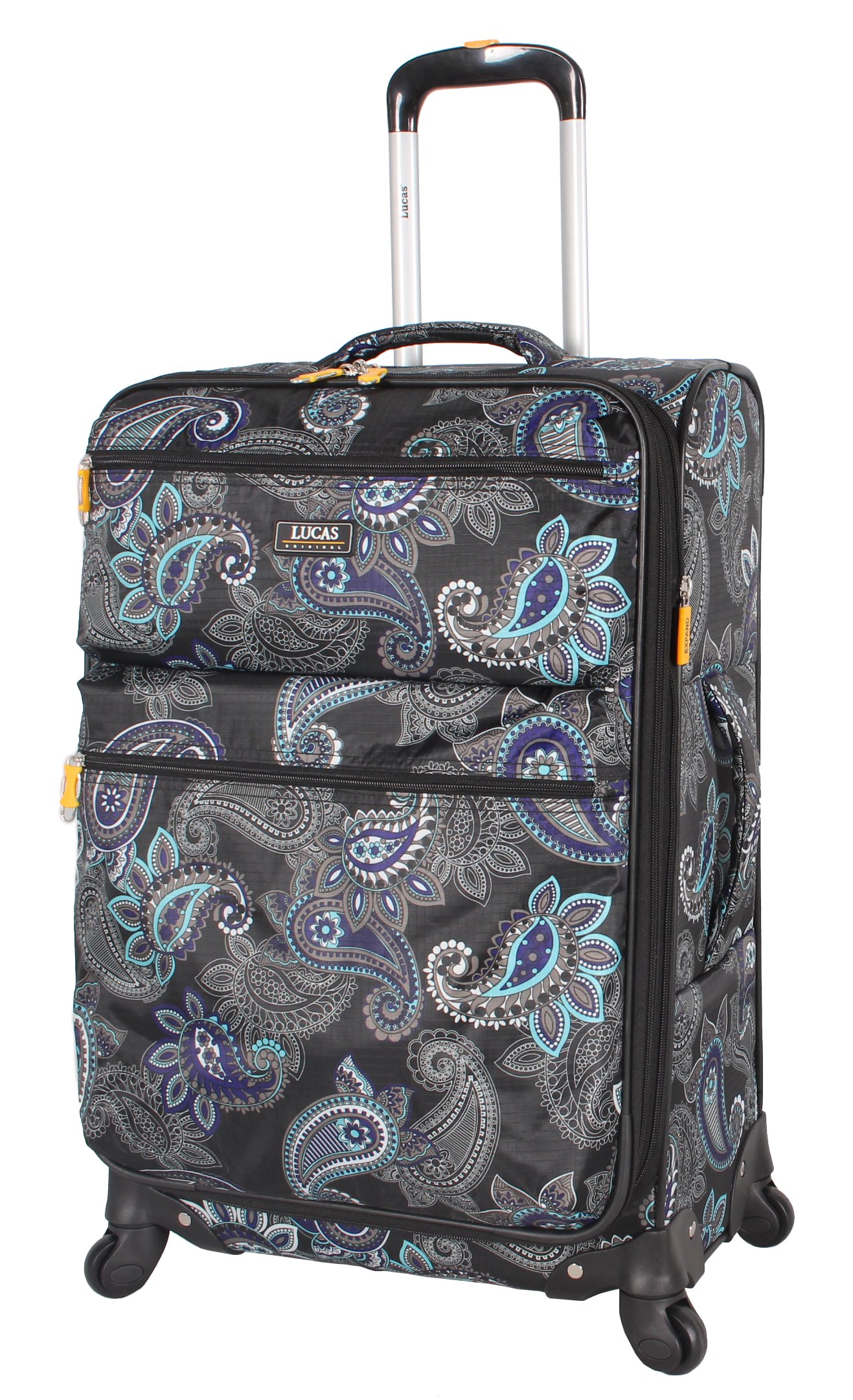 LUCAS 3-Piece Expandable Softside Spinner Luggage Set - Ultra Lightweight 20