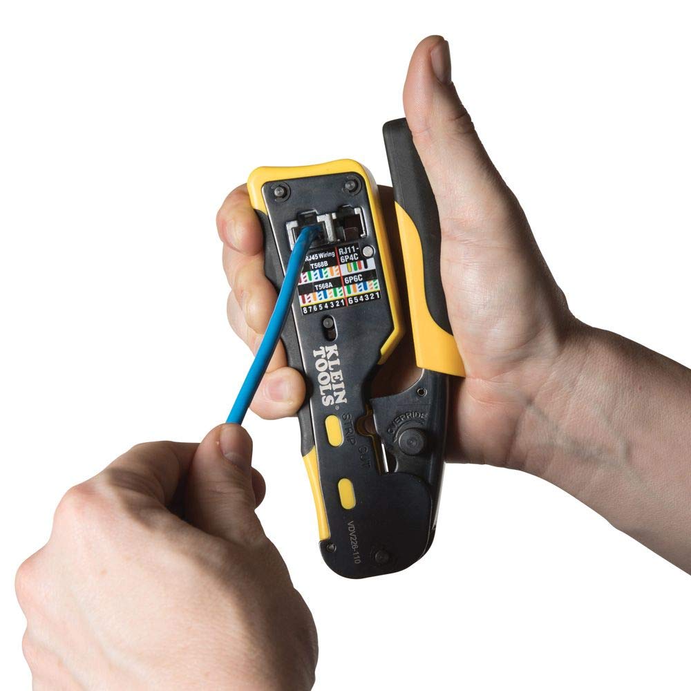 Klein Tools Data Cable Installation Tool Kit (2-Piece Set) - Professional Network Cable Pulling and Routing for Electricians & IT Technicians