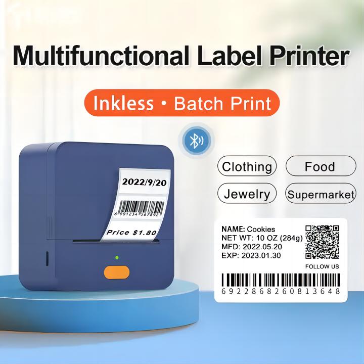P1/P58C 57mm Thermal Printer for Receipts & Labels - High-Speed Portable Bluetooth POS Printer for Retail, Restaurant & Small Business Use