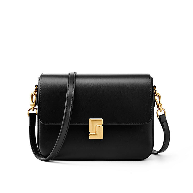 Genuine Leather Shoulder Messenger Bag for Men & Women - Crossbody Underarm Bag with Adjustable Strap - Perfect for Work, Travel & Daily Use