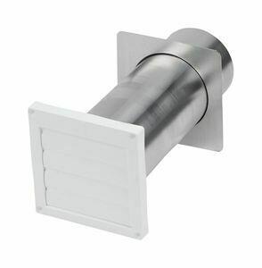 Amana 8212662 Gray Louvered Dryer Vent - Durable & Efficient for Laundry Room, Basement, or Garage Exhaust Systems