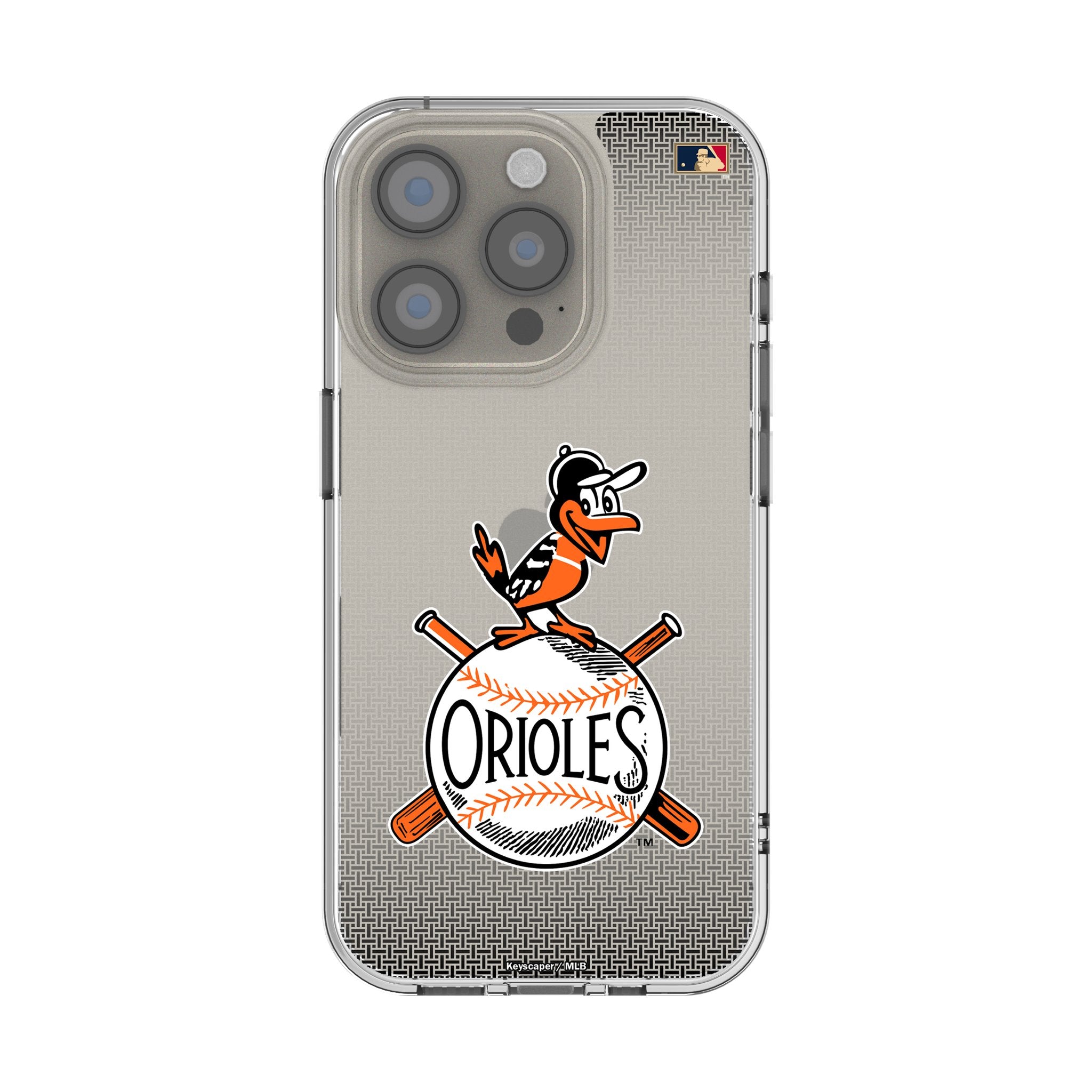 Baltimore Orioles 1954-1963 Cooperstown Collection Linen Clear Phone Case for Apple iPhone - Perfect for Baseball Fans & Vintage Sports Memorabilia Collectors