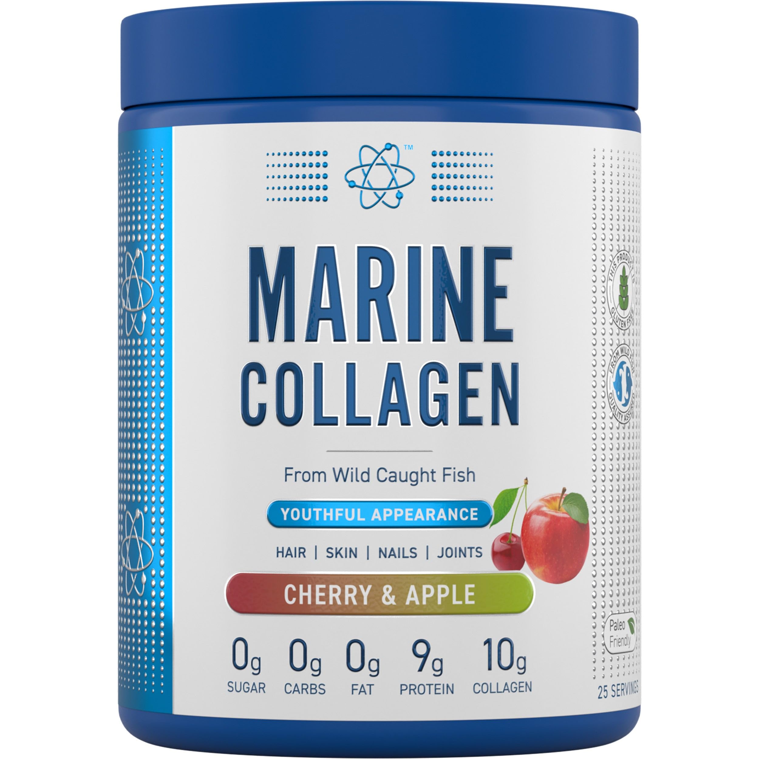 Applied Nutrition Flavored Marine Collagen Powder 300g - Supports Skin, Hair & Joint Health - Ideal for Smoothies, Coffee & Baking