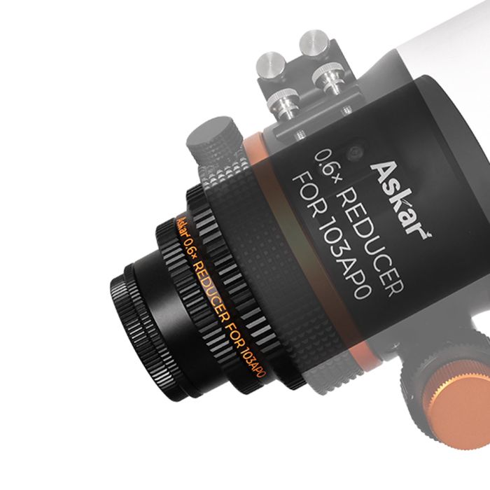 Askar 0.6x Full Frame Reducer & Flattener for 103APO Telescope - Enhance Astrophotography & Wide-Field Views for Stargazing & Deep Space Imaging