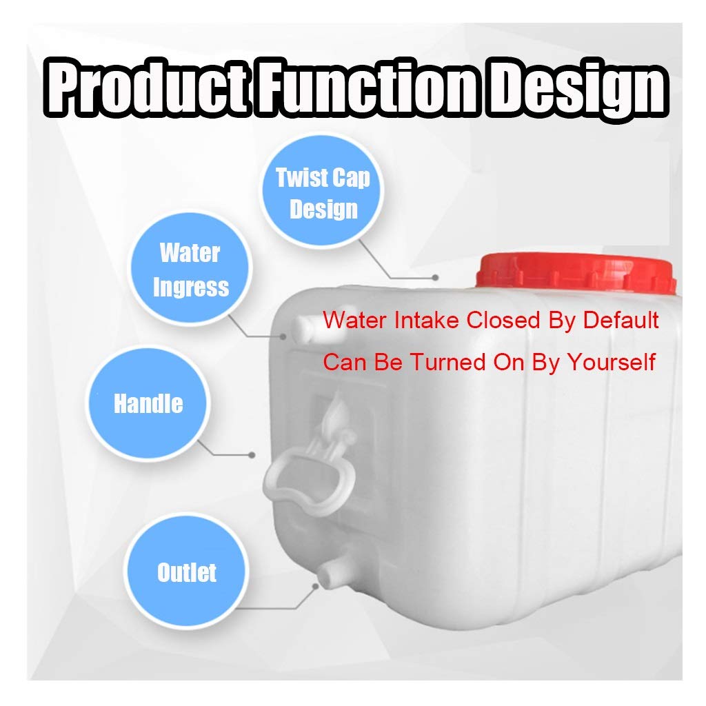 50L/100L/150L/200L Portable Water Storage Tank - Outdoor Camping & Hiking Water Container Jug for Emergency, RV, Travel & Survival Water Supply