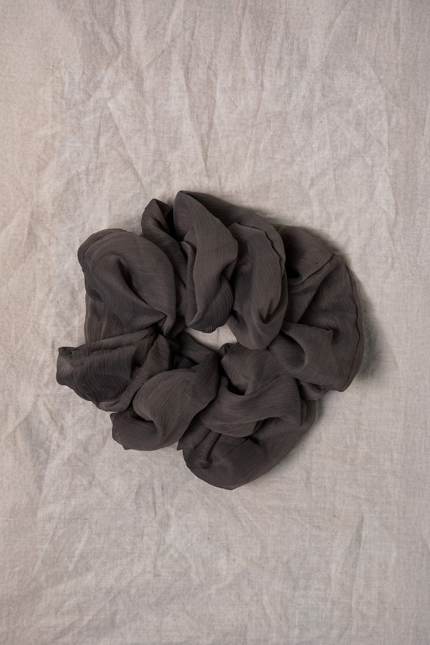 100% Upcycled Crinkle Chiffon Scrunchie Hair Tie - Eco-Friendly Fashion Accessory for Women & Girls - Perfect for Workouts, Yoga, and Everyday Styling