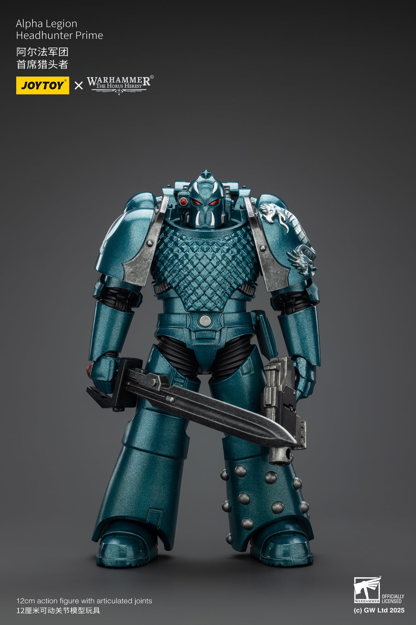 Pre Order 1/18 JOYTOY Warhammer The Horus Heresy Alpha Legion Exodus Headhunter Action Figure - Collectible Model for Warhammer 40K Fans & Tabletop Gaming Enthusiasts