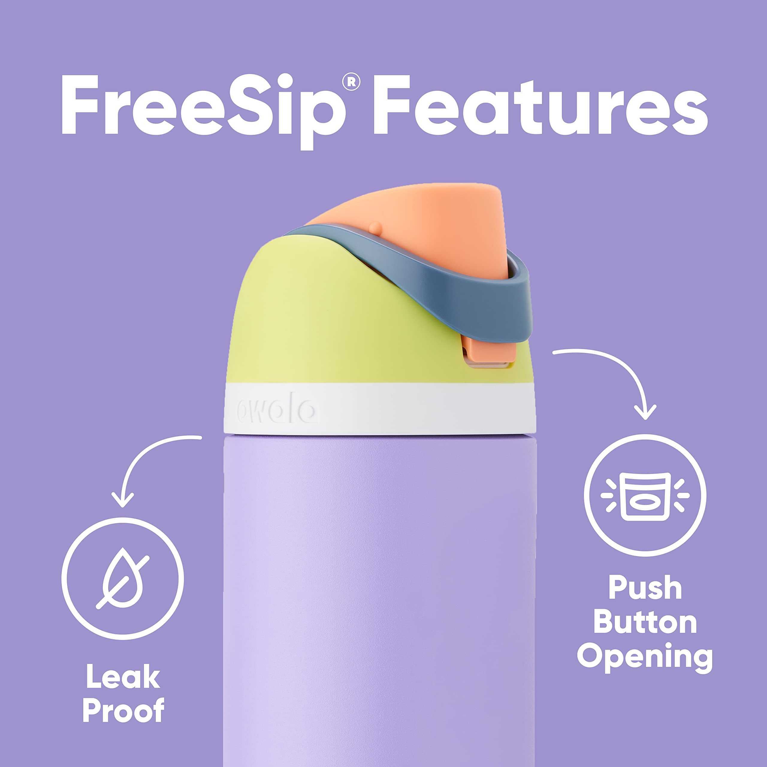 Owala FreeSip 32oz Stainless Steel Water Bottle - BPA-Free for Sports & Travel