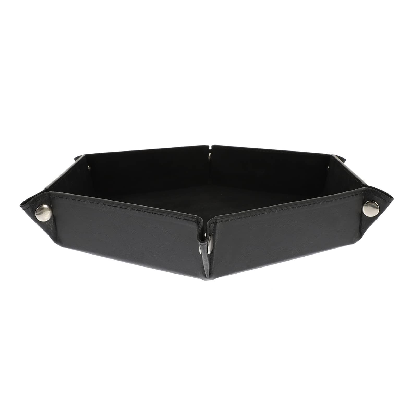 MagicLulu Folding PU Leather Jewelry Display Tray - Multipurpose Storage Organizer for Rings, Earrings & Necklaces | Desk, Vanity & Travel Use