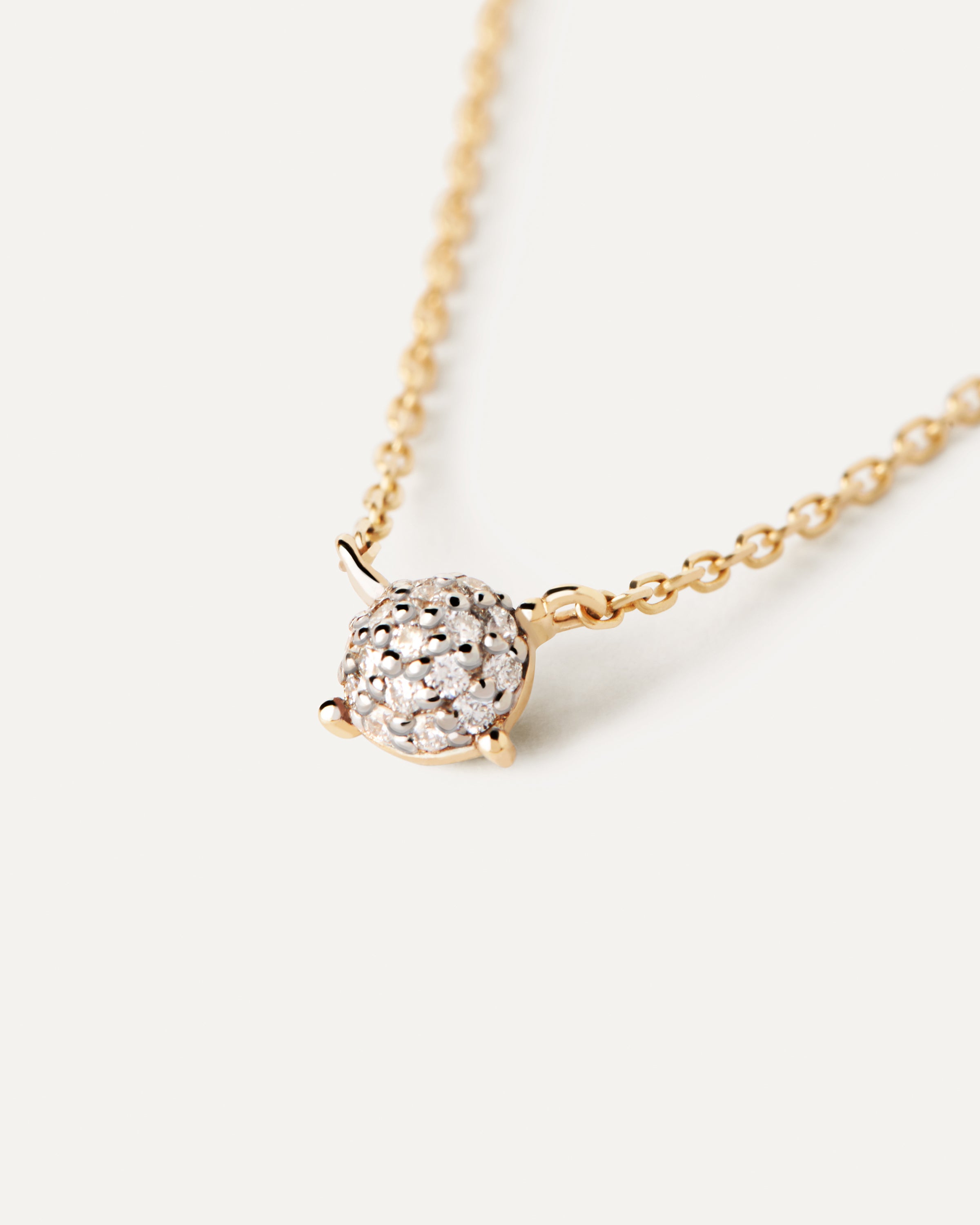Elegant Diamond and Gold Solitaire Necklace for Women - Perfect for Weddings, Anniversaries & Special Occasions