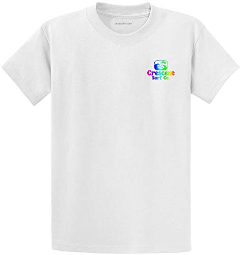 White / Rainbow Crescent Surf
