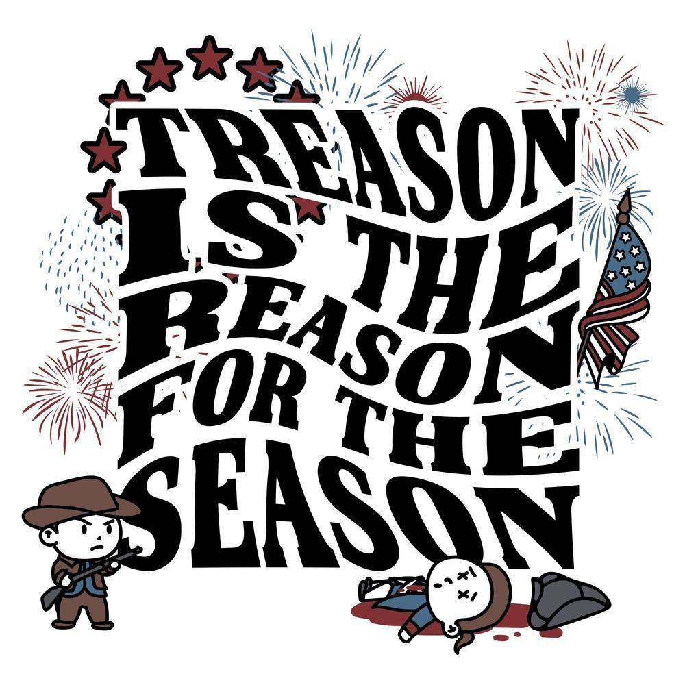Treason Season Graphic T-Shirt - White - Casual Streetwear for Men & Women - Perfect for Everyday Wear, Outings & Events