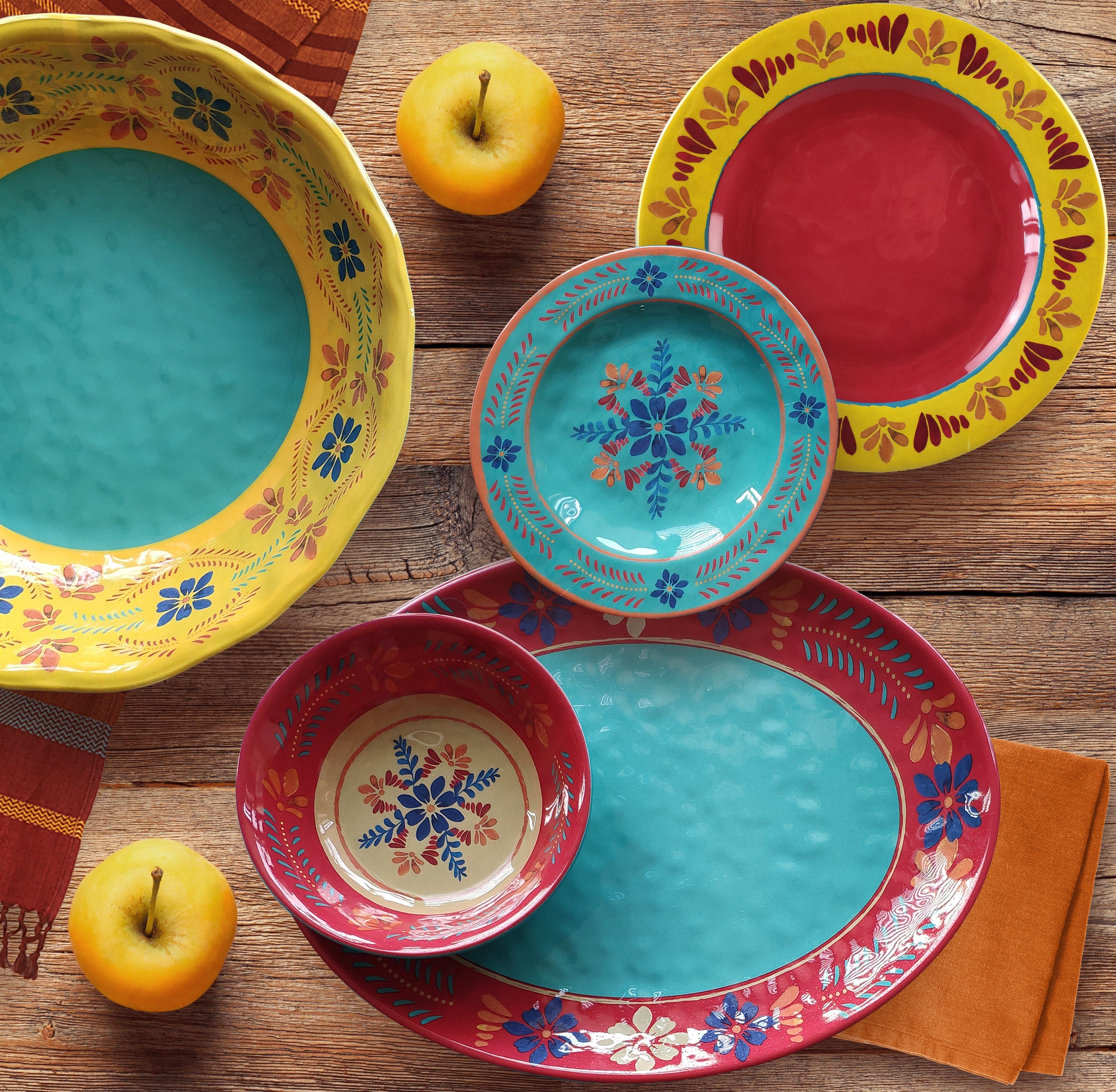 Bonita Melamine Collection Bowls, Set of 4 - Durable & Stylish Serving Bowls for Salads, Snacks & Entertaining - Perfect for Indoor & Outdoor Dining