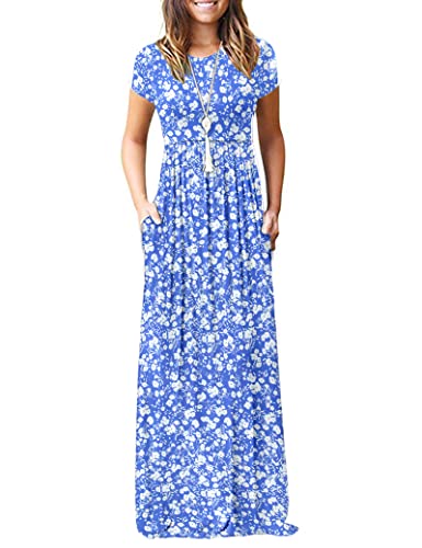 Floral Blue White
