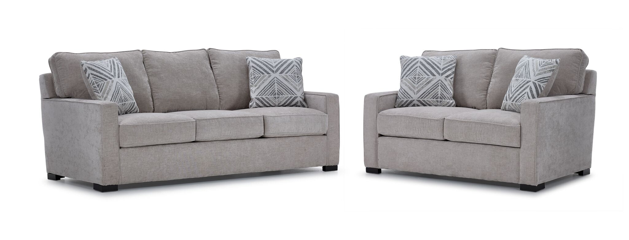 Charlotte Sofa and Loveseat Set with Air Comfort Technology - Modern Living Room Furniture for Small Spaces | Perfect for Apartments, Condos and Cozy Home Decor