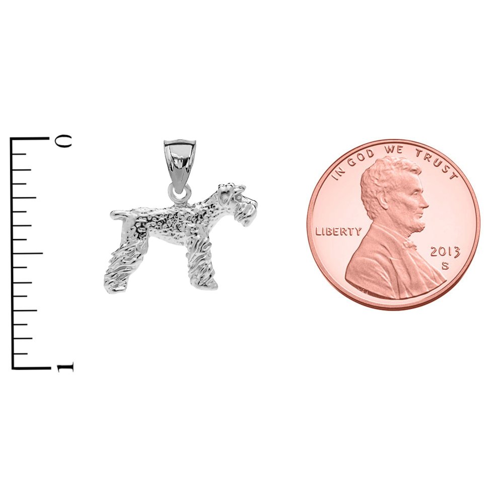 Solid Sterling Silver Lakeland Terrier Charm Pendant Necklace - Handcrafted Dog Lover Jewelry Gift for Women - Perfect for Pet Memorials, Birthdays & Everyday Wear