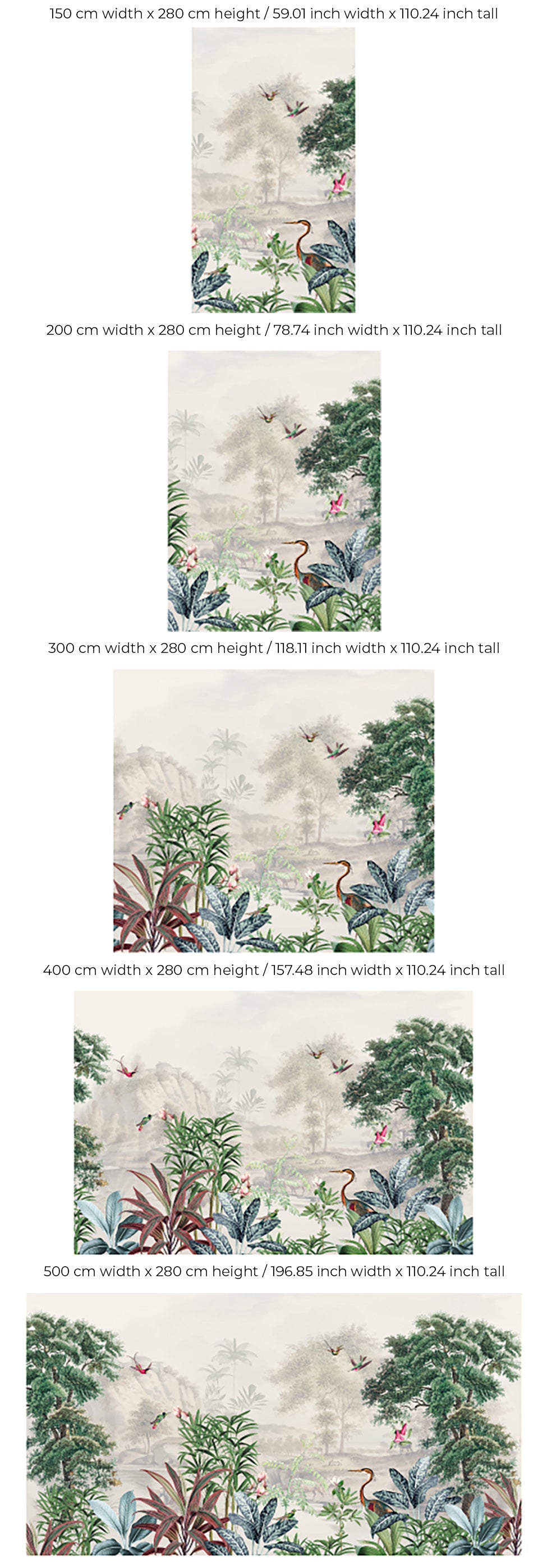 Tropical Wallpaper Scenic Landscape - Nature-Inspired Wall Decor for Living Room, Bedroom & Office