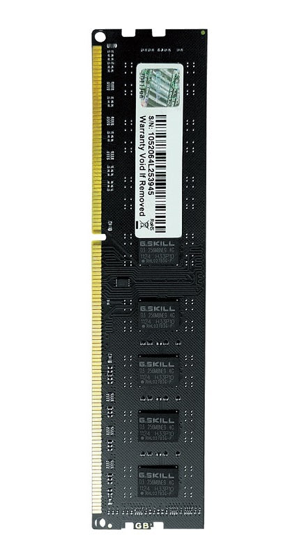 G.Skill Value Series 8GB DDR3 1600MHz 1.5V Desktop Memory RAM - Single 8GB Module for PC Gaming, Workstations & Home Office Computers
