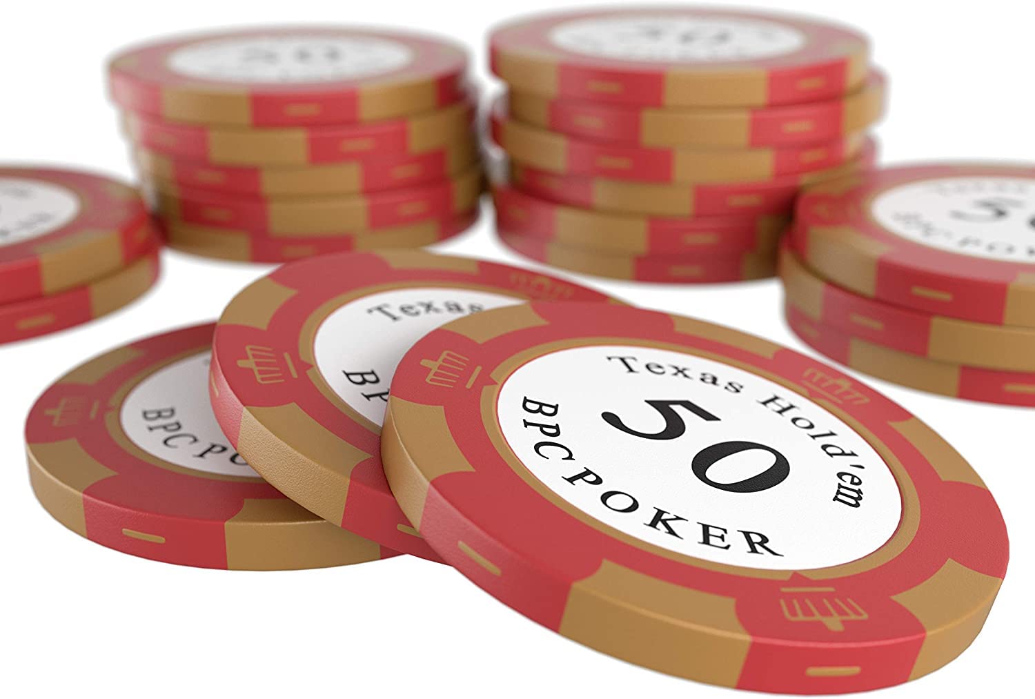 Premium 500 Clay Poker Chips Set with Cards, Dice, Dealer Button & Travel Case – Complete Texas Hold'em Kit for Casino Nights, Home Games & Poker Tournaments – Durable Carmela Style Poker Chips for Professional & Casual Play