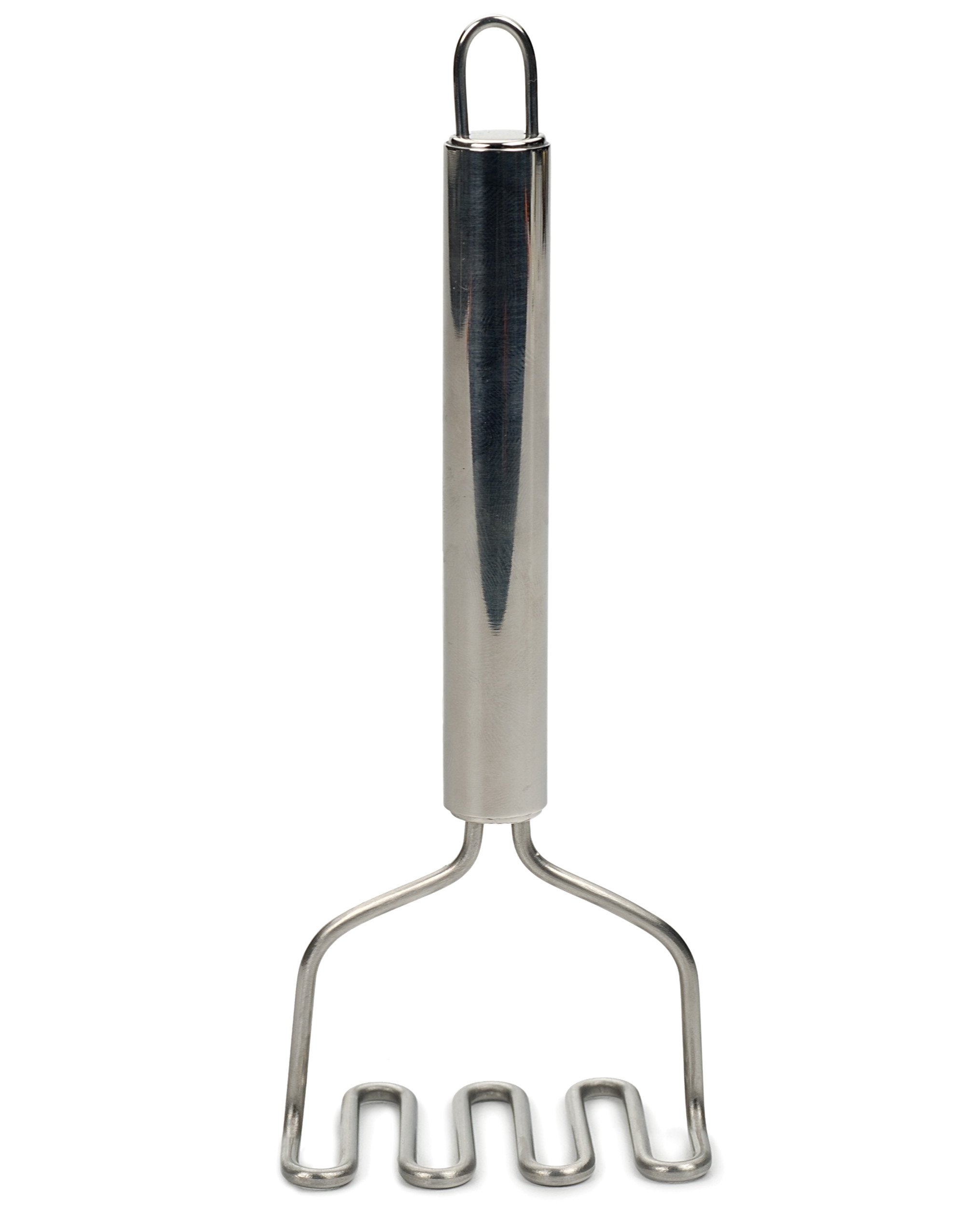 RSVP International Stainless Steel Potato & Avocado Masher - 7 Inch Kitchen Tool with Ergonomic Handle - Dishwasher Safe for Easy Cleaning - Perfect for Mashing Potatoes, Guacamole & Baby Food Prep