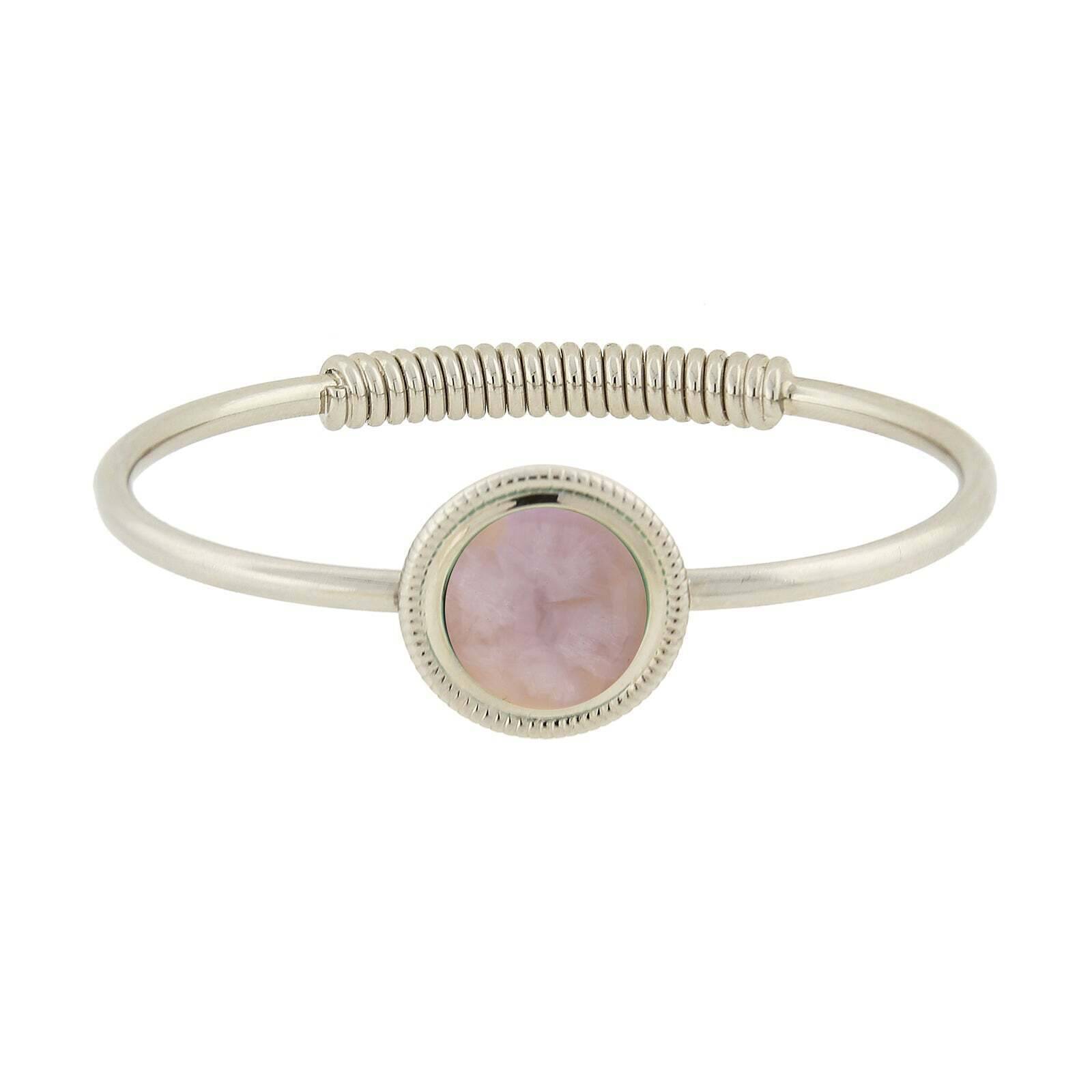 1928 Jewelry Gemstone Spring Hinge Bracelet for Women - Elegant Adjustable Beaded Bracelet for Daily Wear, Gift Giving & Special Occasions