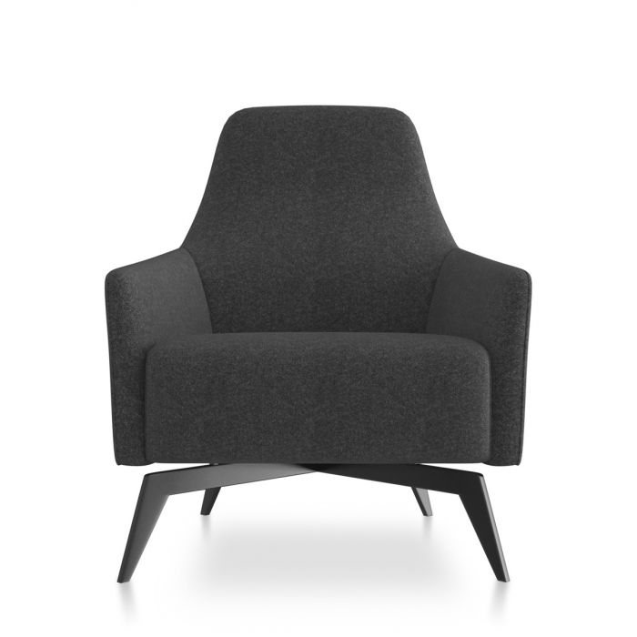 Friant Anza Lounge Fabric Chair FD356 - Modern Comfortable Upholstered Accent Chair for Living Room, Bedroom, or Office - Perfect for Relaxing, Reading, and Entertaining Guests