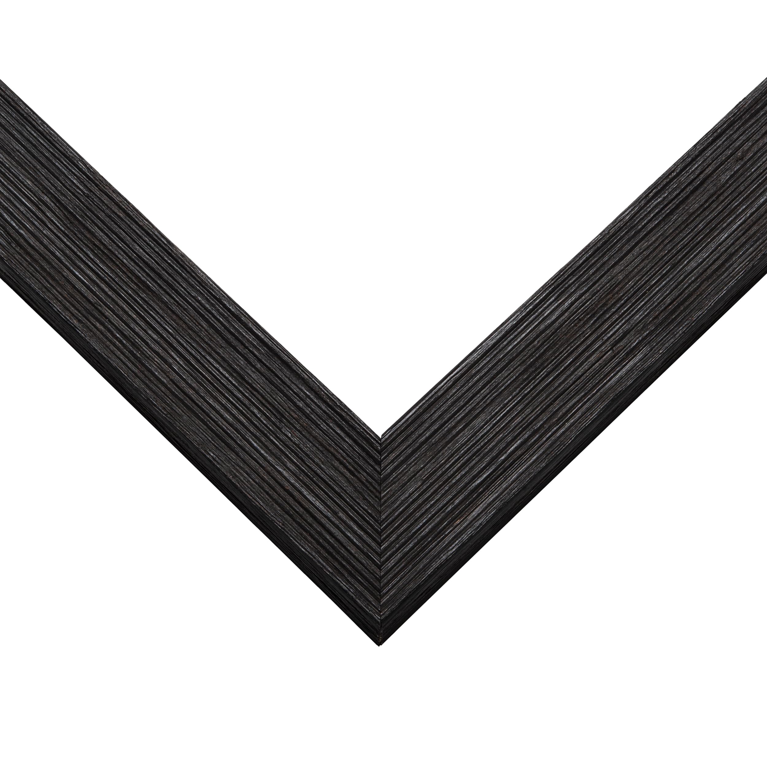 15x30 Inch Black Real Wood Picture Frame - 1.5